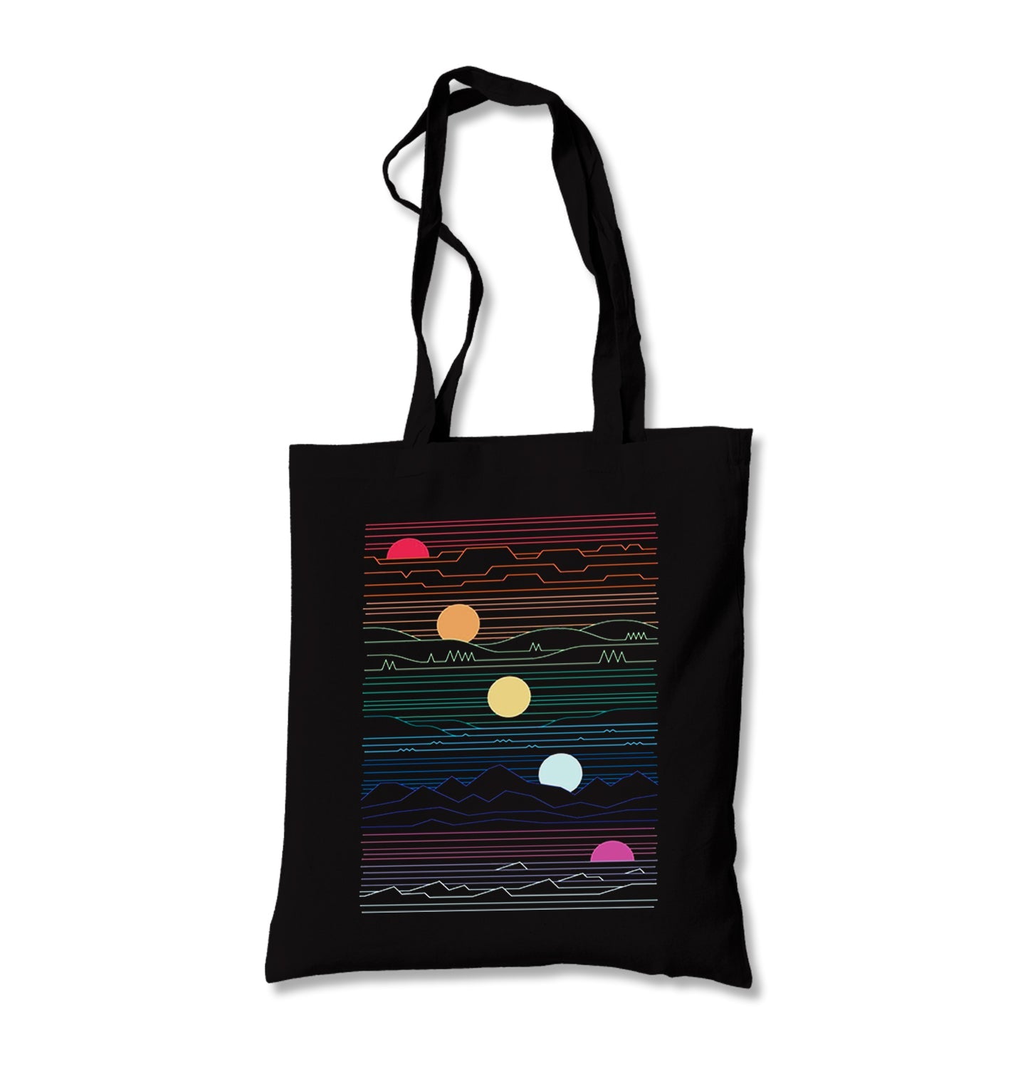 Sunset In Waves Canvas Totebag - Premium  from Wenswind - Just 4990! Shop now at W.E.N.S. WIND