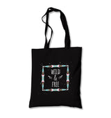 Wild And Free Canvas Totebag - Premium  from Wenswind - Just 4990! Shop now at W.E.N.S. WIND