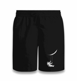 Astronaut Swing on the Moon Black Shorts - Premium Shorts from W.E.N.S. WIND - Just 7990! Shop now at W.E.N.S. WIND