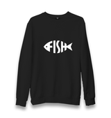 Fish with Letters Unisex Black Sweatshirt - Premium  from W.E.N.S. WIND - Just 10990! Shop now at W.E.N.S. WIND