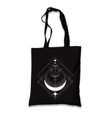 Moon Triangle Black Canvas Totebag - Premium  from W.E.N.S. WIND - Just 4990! Shop now at W.E.N.S. WIND