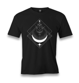Moon Triangle Men's Black Tshirt - Premium  from W.E.N.S. WIND - Just 6490! Shop now at W.E.N.S. WIND