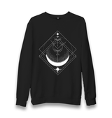 Moon Triangle Unisex Black Sweatshirt - Premium  from W.E.N.S. WIND - Just 10990! Shop now at W.E.N.S. WIND