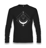 Moon Triangle Unisex Black Longsleeve - Premium  from W.E.N.S. WIND - Just 7990! Shop now at W.E.N.S. WIND