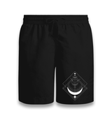 Moon Triangle Black Shorts - Premium  from W.E.N.S. WIND - Just 7990! Shop now at W.E.N.S. WIND