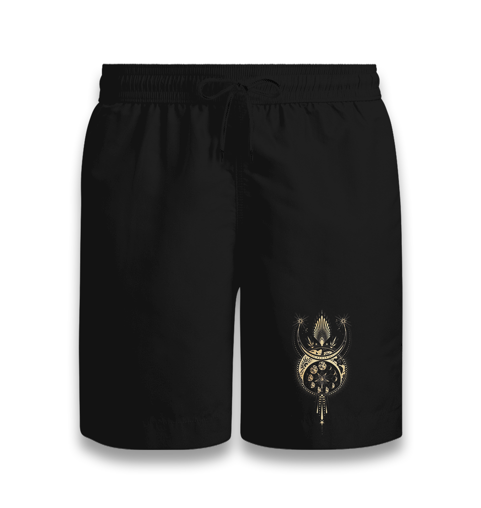 Moon Crown Black Shorts - Premium  from W.E.N.S. WIND - Just 7990! Shop now at W.E.N.S. WIND