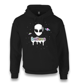 Alien Believe in Planets Unisex Black Hoodie - Premium  from W.E.N.S. WIND - Just 11990! Shop now at W.E.N.S. WIND