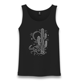 Cactus in the Desert Unisex Black Tank Top - Premium  from W.E.N.S. WIND - Just 6490! Shop now at W.E.N.S. WIND