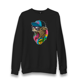 Catphone Colorful Unisex Black Sweatshirt - Premium  from W.E.N.S. WIND - Just 10990! Shop now at W.E.N.S. WIND