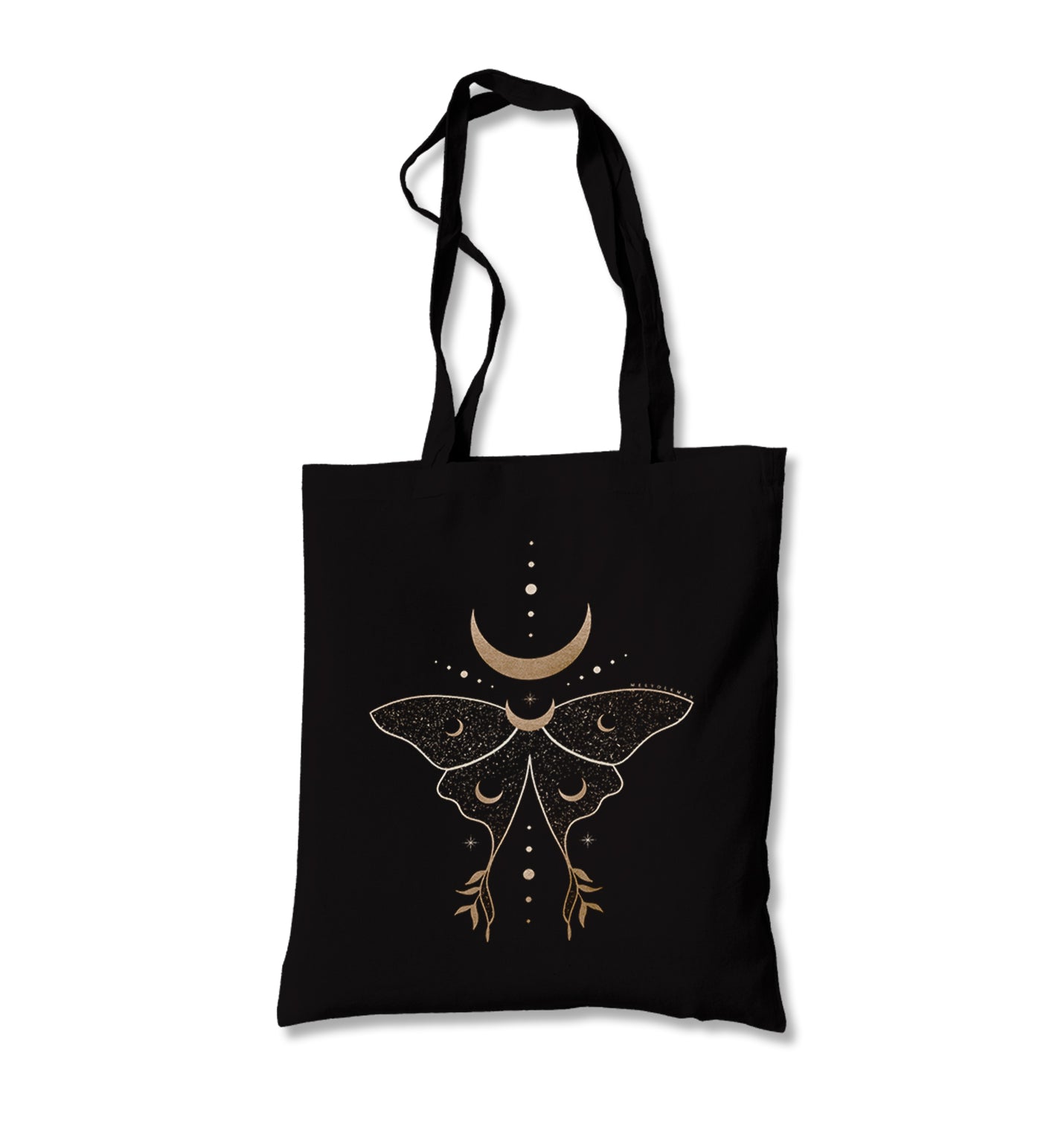 Butterfly And Moon Canvas Totebag - Premium  from Wenswind - Just 4990! Shop now at W.E.N.S. WIND