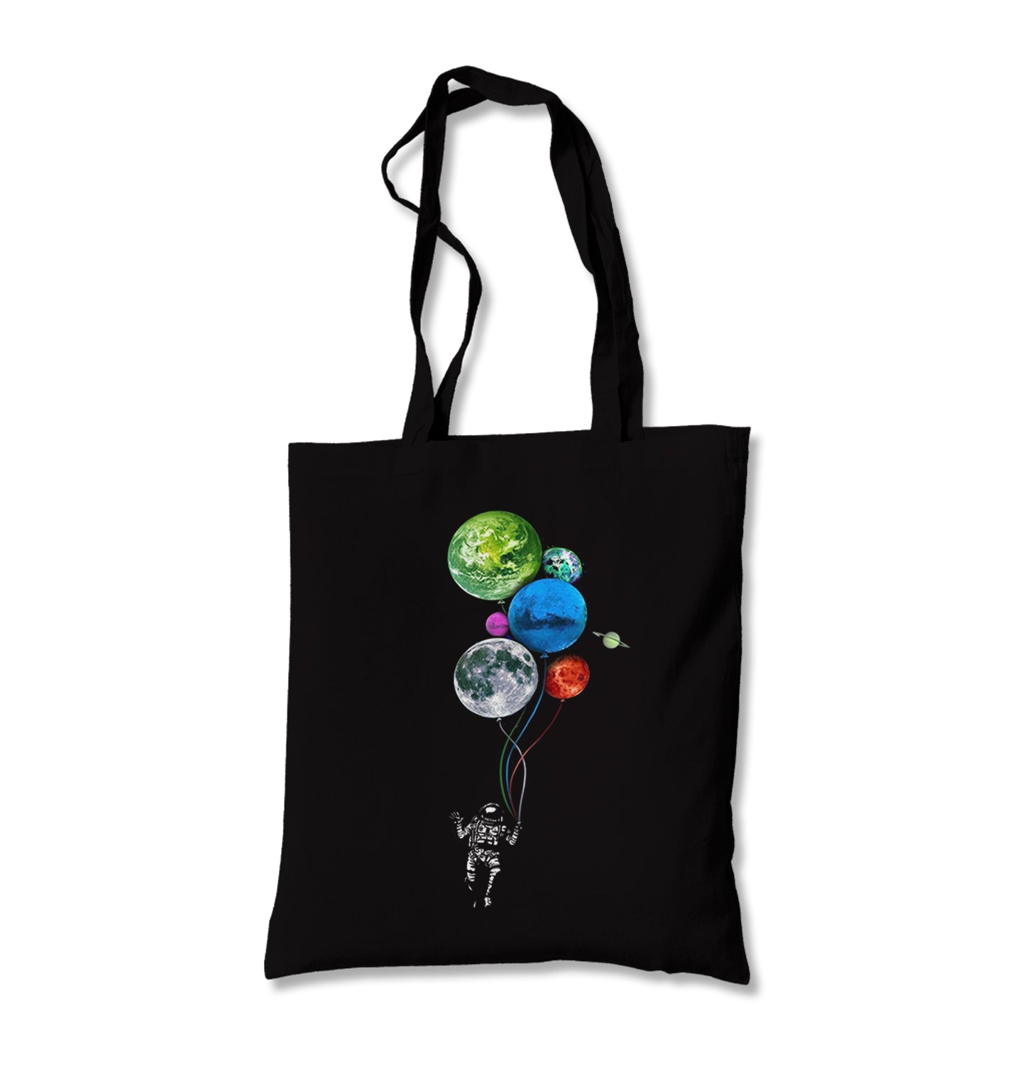 Baloon Planets - Astronaut Canvas Totebag - Premium  from Wenswind - Just 4990! Shop now at W.E.N.S. WIND