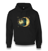 Sun and Moon Unisex Black Hoodie - Premium  from W.E.N.S. WIND - Just 11990! Shop now at W.E.N.S. WIND