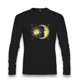 Sun and Moon Unisex Black Longsleeve - Premium  from W.E.N.S. WIND - Just 7990! Shop now at W.E.N.S. WIND