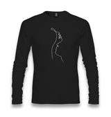 Couple line art Unisex Black Longsleeve - Premium  from W.E.N.S. WIND - Just 7990! Shop now at W.E.N.S. WIND