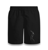 Couple line art Black Shorts - Premium  from W.E.N.S. WIND - Just 7990! Shop now at W.E.N.S. WIND