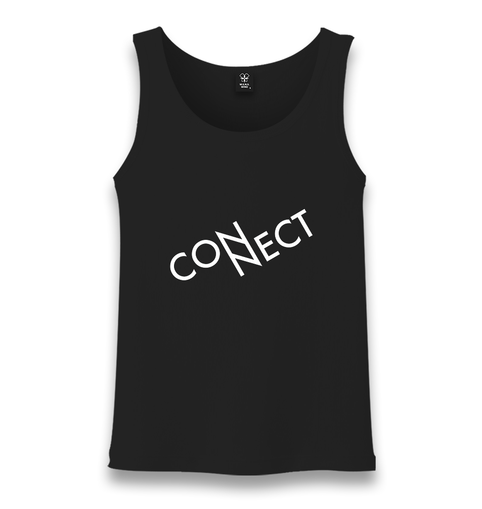 Connect with N Unisex Black Tank Top - Premium  from W.E.N.S. WIND - Just 6490! Shop now at W.E.N.S. WIND