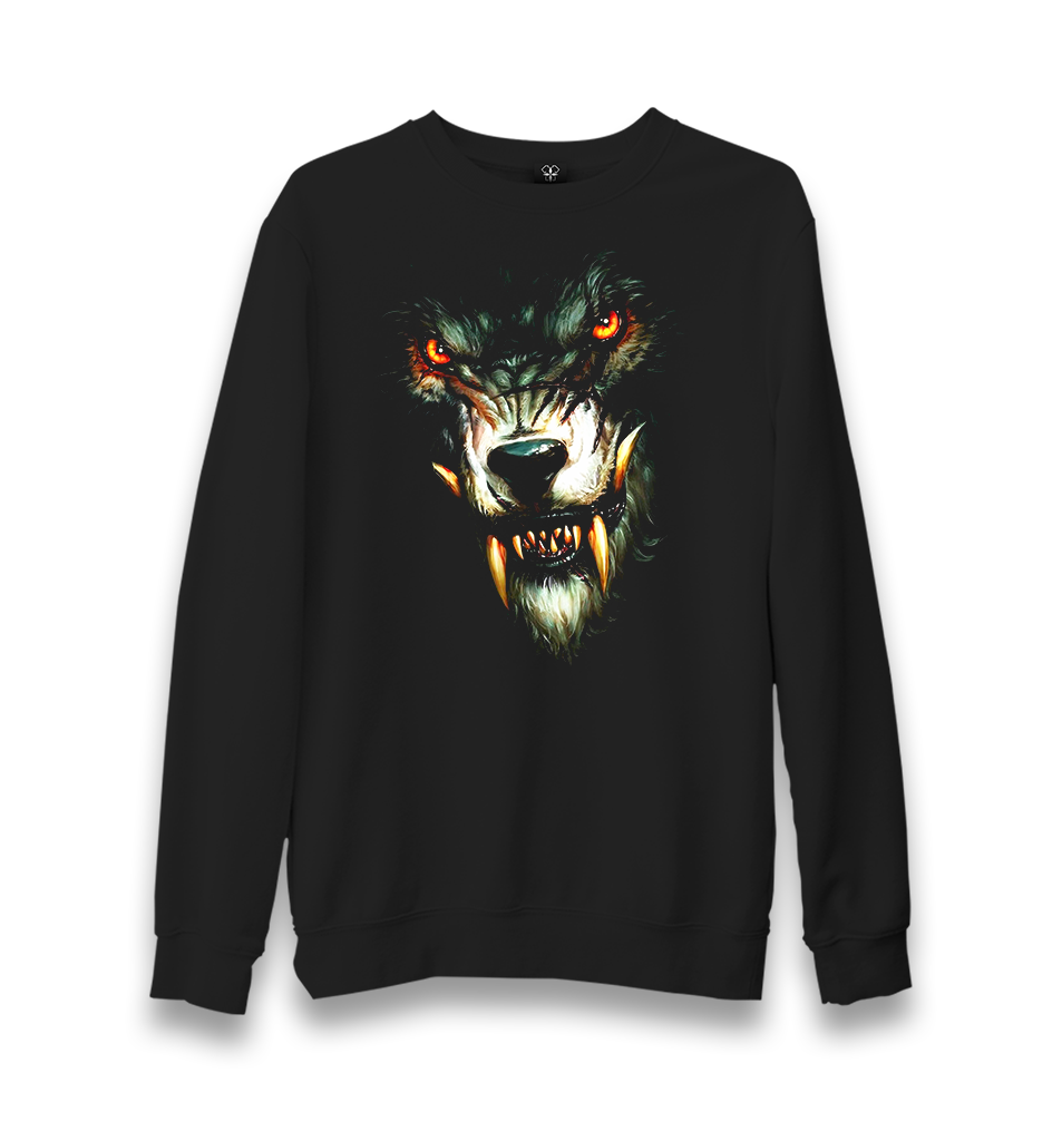 Werewolf Unisex Black Sweatshirt - Premium  from W.E.N.S. WIND - Just 10990! Shop now at W.E.N.S. WIND