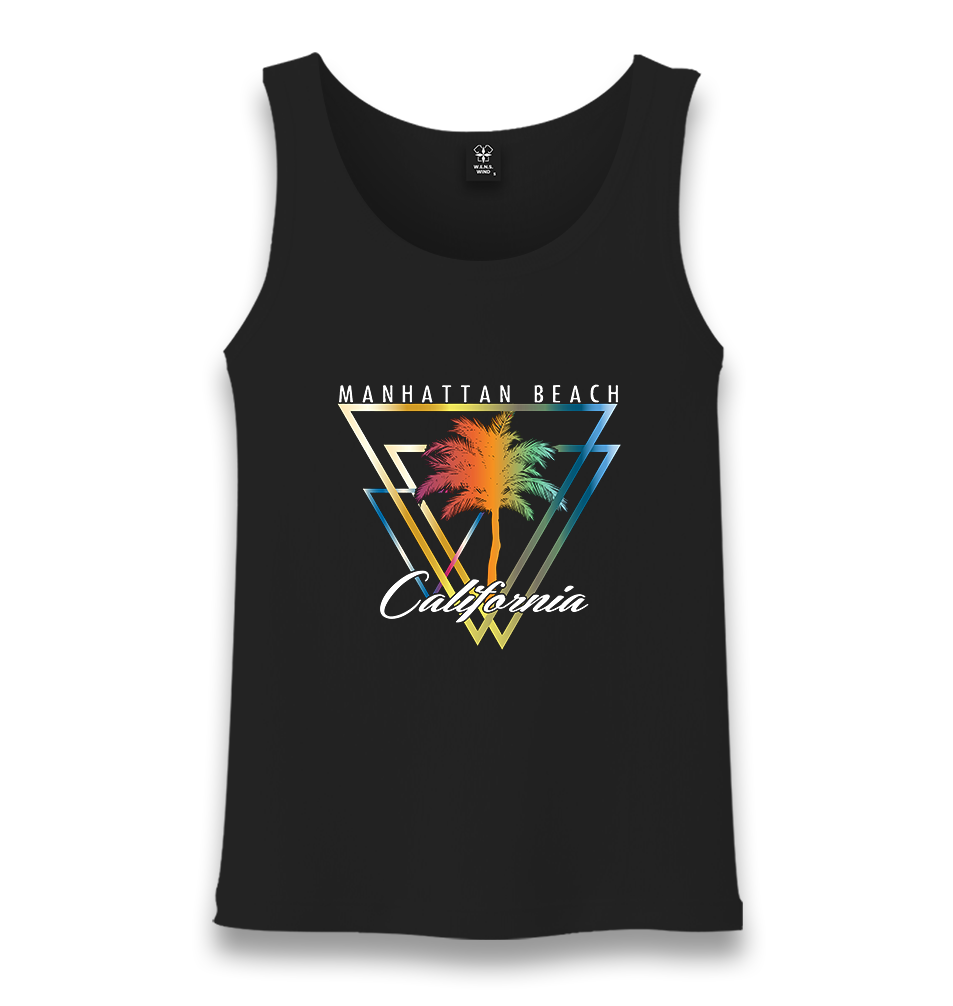 California Beach Unisex Black Tank Top - Premium  from W.E.N.S. WIND - Just 6490! Shop now at W.E.N.S. WIND