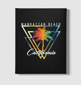 California Beach Black Canvas Wall Art 35x40cm - Premium  from W.E.N.S. WIND - Just 7990! Shop now at W.E.N.S. WIND