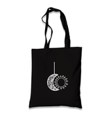 Mandala - Moon and Sun Black Canvas Totebag - Premium  from W.E.N.S. WIND - Just 4990! Shop now at W.E.N.S. WIND