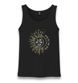 Live by the Sun Unisex Black Tank Top - Premium  from W.E.N.S. WIND - Just 6490! Shop now at W.E.N.S. WIND