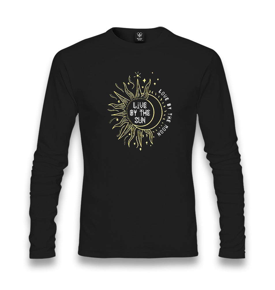 Live by the Sun Unisex Black Longsleeve - Premium  from W.E.N.S. WIND - Just 7990! Shop now at W.E.N.S. WIND