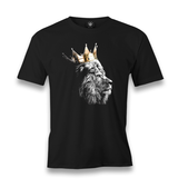 Lion-King Crown Men's Black Tshirt - Premium  from W.E.N.S. WIND - Just 6490! Shop now at W.E.N.S. WIND