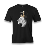 Lion-Queen Crown Men's Black Tshirt - Premium  from W.E.N.S. WIND - Just 6490! Shop now at W.E.N.S. WIND