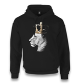 Lion-Queen Crown Unisex Black Hoodie - Premium  from W.E.N.S. WIND - Just 11990! Shop now at W.E.N.S. WIND