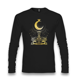 Queen Moon Unisex Black Longsleeve - Premium  from W.E.N.S. WIND - Just 7990! Shop now at W.E.N.S. WIND