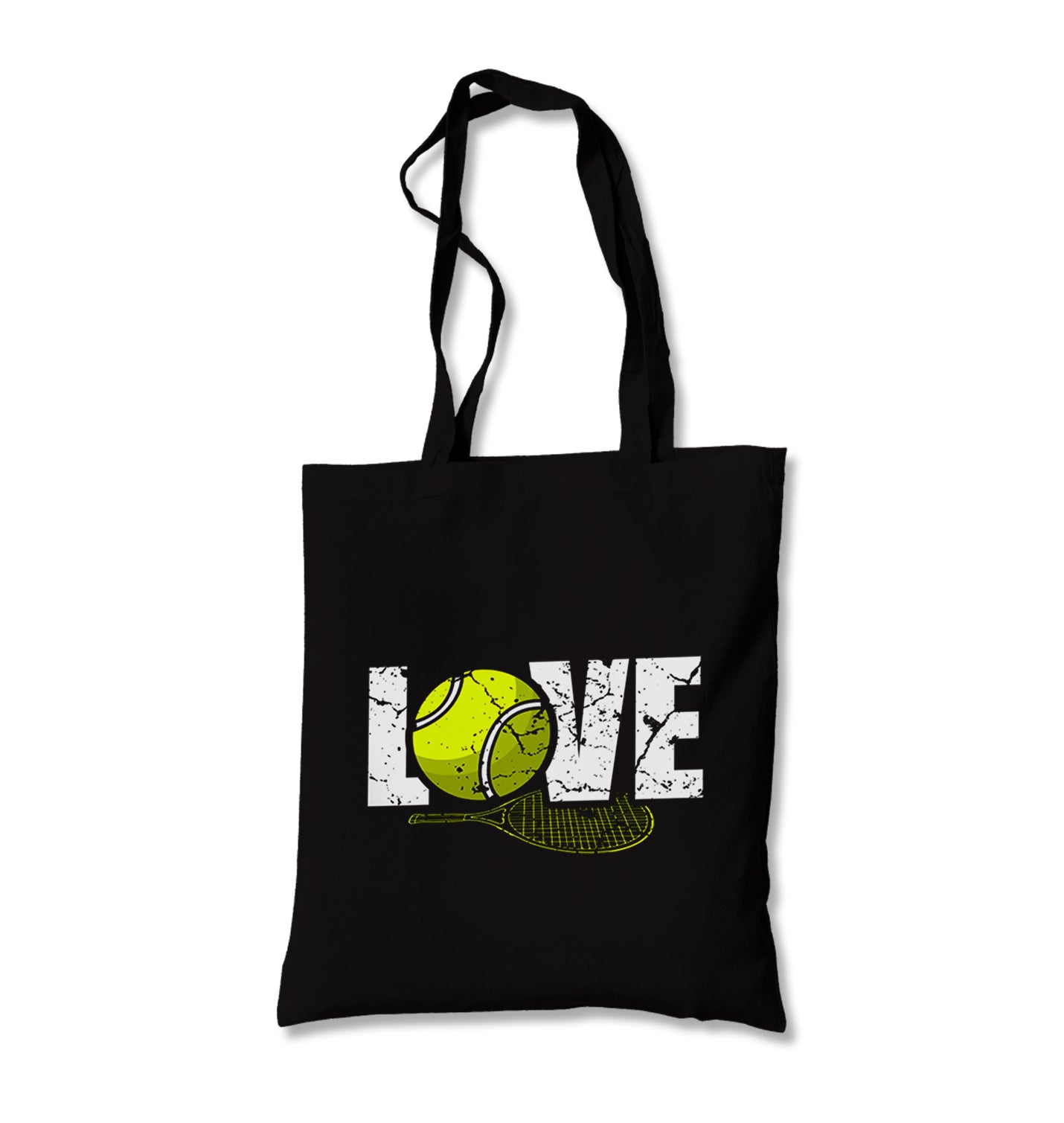 Tennis - Love Racket And Ball Canvas Totebag - Premium  from Wenswind - Just 4990! Shop now at W.E.N.S. WIND