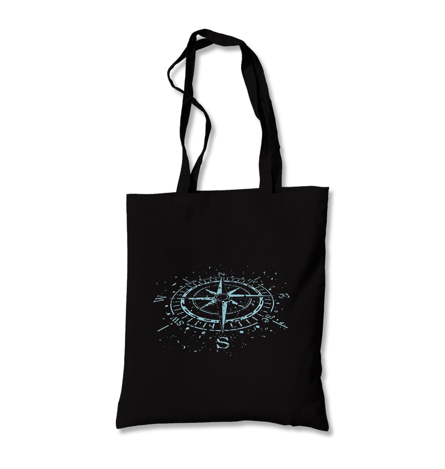 Compass Black Canvas Totebag - Premium  from Wenswind - Just 4990! Shop now at W.E.N.S. WIND