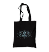 Compass Black Canvas Totebag - Premium  from Wenswind - Just 4990! Shop now at W.E.N.S. WIND