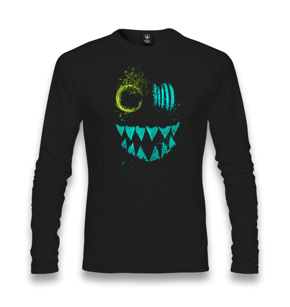 Monster Mask Unisex Black Longsleeve - Premium  from W.E.N.S. WIND - Just 7990! Shop now at W.E.N.S. WIND