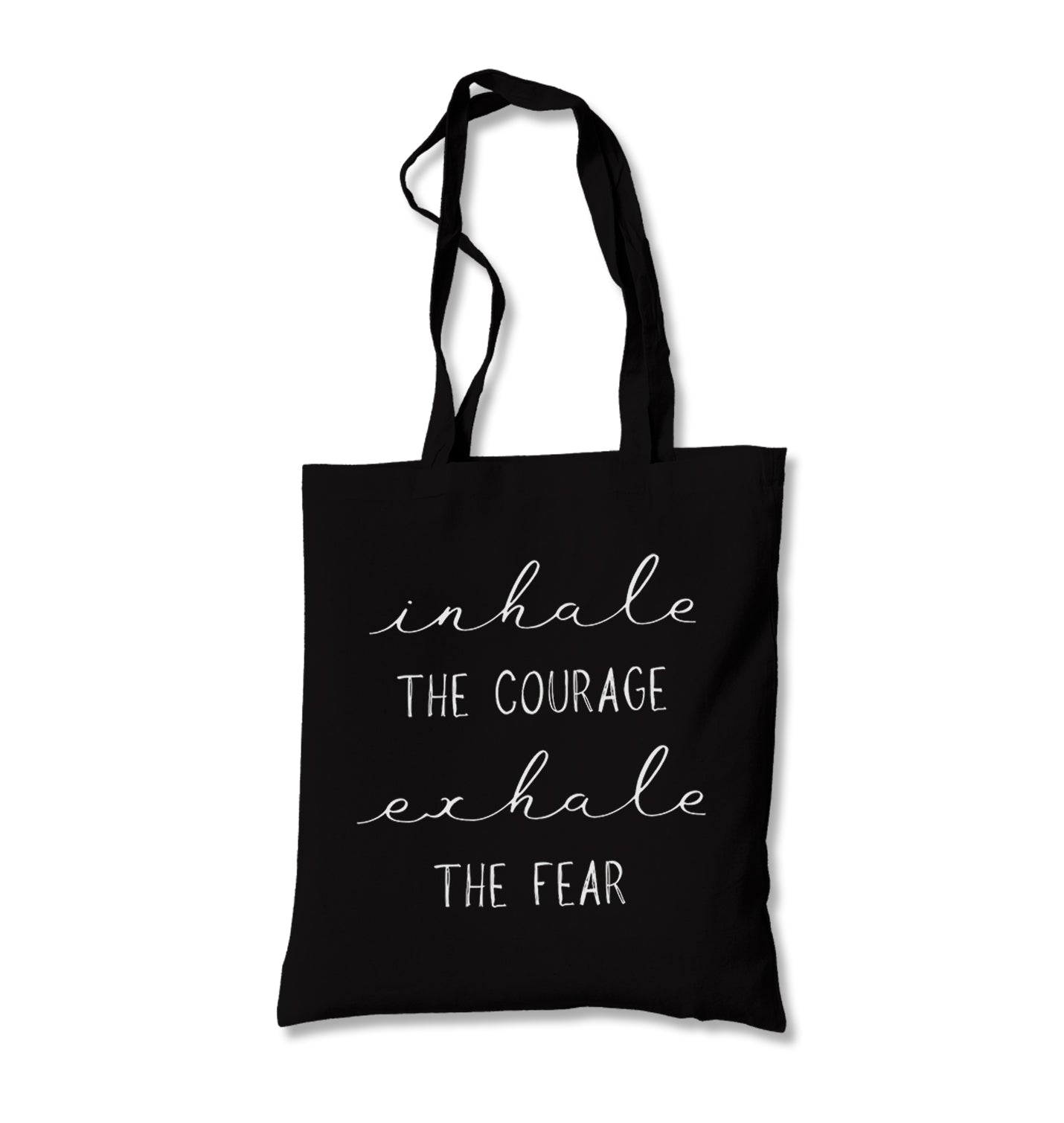 Yoga - Exhale The Fear Canvas Totebag - Premium  from Wenswind - Just 4990! Shop now at W.E.N.S. WIND