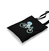 Octopus Bicycle Black Canvas Totebag - Premium  from W.E.N.S. WIND - Just 4990! Shop now at W.E.N.S. WIND