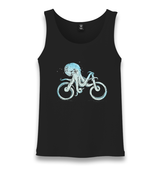 Octopus Bicycle Unisex Black Tank Top - Premium  from W.E.N.S. WIND - Just 6490! Shop now at W.E.N.S. WIND