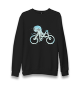 Octopus Bicycle Unisex Black Sweatshirt - Premium  from W.E.N.S. WIND - Just 10990! Shop now at W.E.N.S. WIND