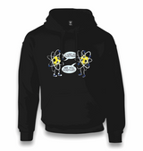 Atoms Joking Unisex Black Hoodie - Premium Unisex Hoodie from W.E.N.S. WIND - Just 11990! Shop now at W.E.N.S. WIND