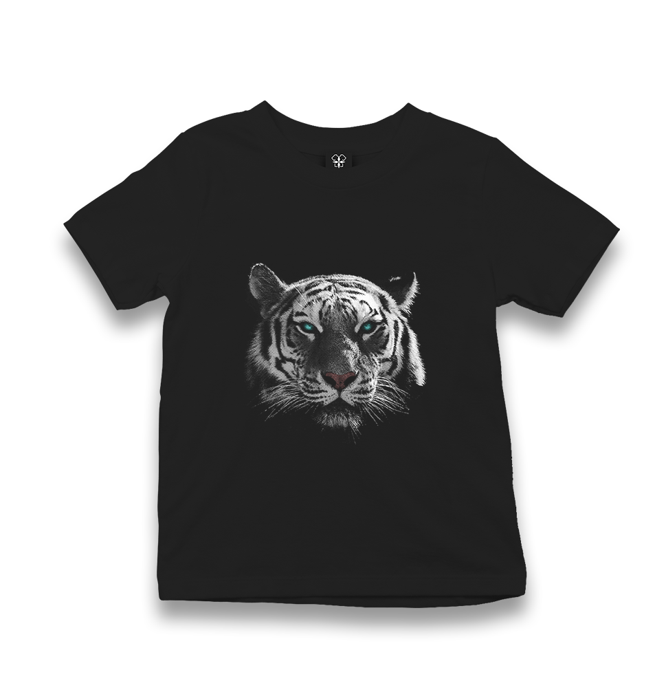 Snow Tiger Kid's Black T-shirt - Premium  from W.E.N.S. WIND - Just 5990! Shop now at W.E.N.S. WIND