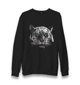 Snow Tiger Unisex Black Sweatshirt - Premium  from W.E.N.S. WIND - Just 10990! Shop now at W.E.N.S. WIND