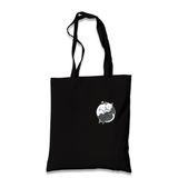 Yin Yang Cats Logo Black Canvas Totebag - Premium  from W.E.N.S. WIND - Just 4990! Shop now at W.E.N.S. WIND