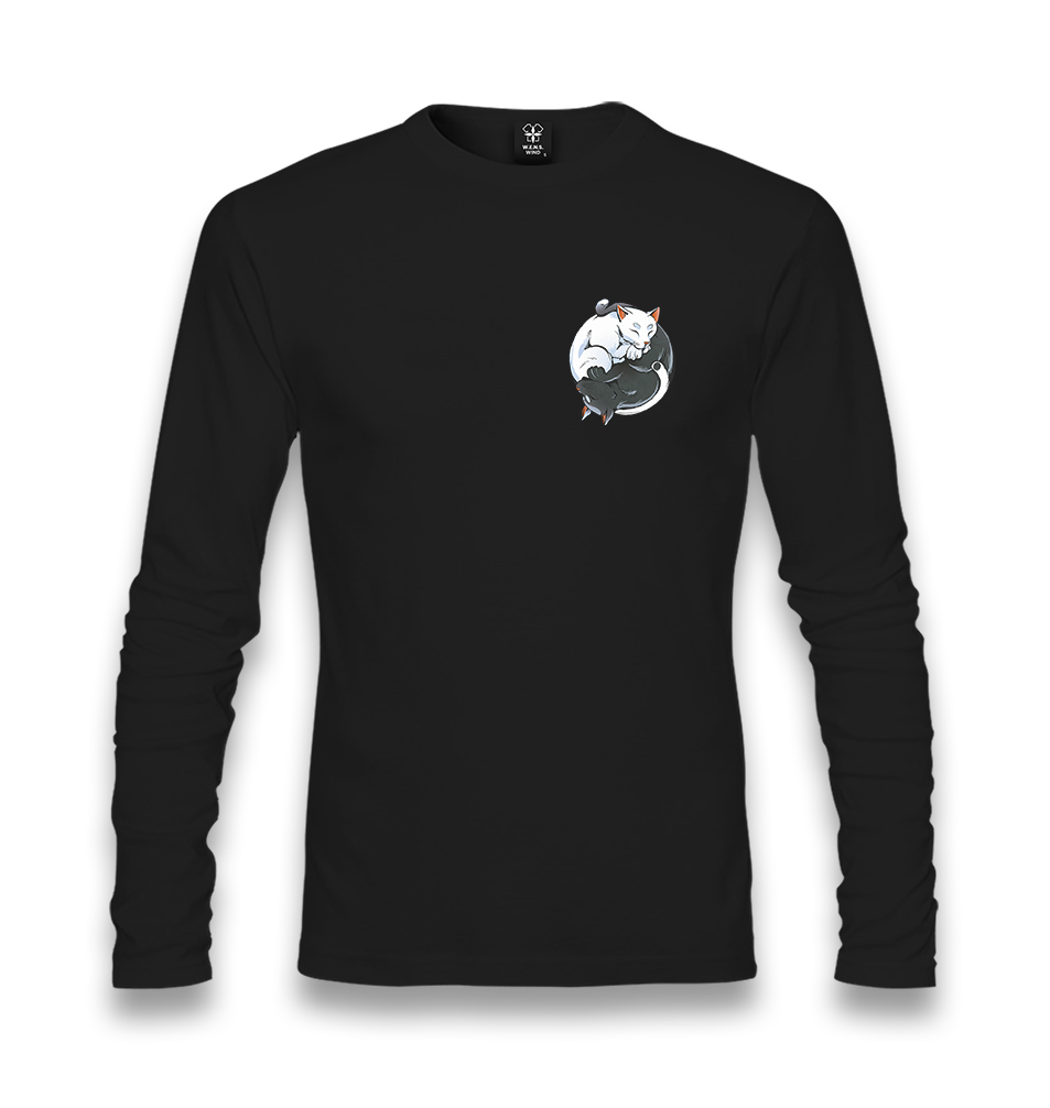 Yin Yang Cats - Logo Unisex Black Longsleeve - Premium  from W.E.N.S. WIND - Just 7990! Shop now at W.E.N.S. WIND