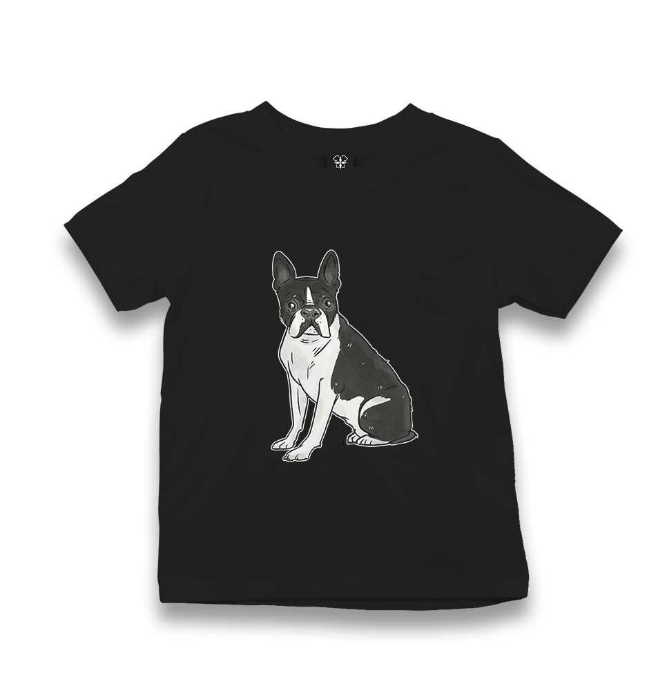 Dog - French Bulldog Kid's Black T-shirt - Premium  from W.E.N.S. WIND - Just 5990! Shop now at W.E.N.S. WIND