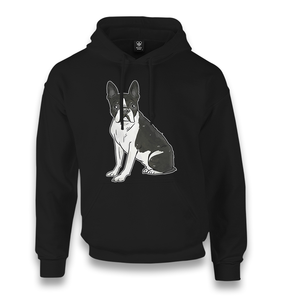 Dog - French Bulldog Unisex Black Hoodie - Premium  from W.E.N.S. WIND - Just 11990! Shop now at W.E.N.S. WIND