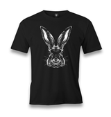Realistic Rabbit Men's Black Tshirt - Premium  from W.E.N.S. WIND - Just 6490! Shop now at W.E.N.S. WIND