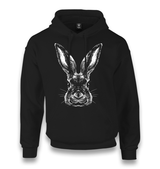 Realistic Rabbit Unisex Black Hoodie - Premium  from W.E.N.S. WIND - Just 11990! Shop now at W.E.N.S. WIND