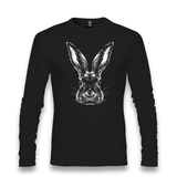 Realistic Rabbit Unisex Black Longsleeve - Premium  from W.E.N.S. WIND - Just 7990! Shop now at W.E.N.S. WIND