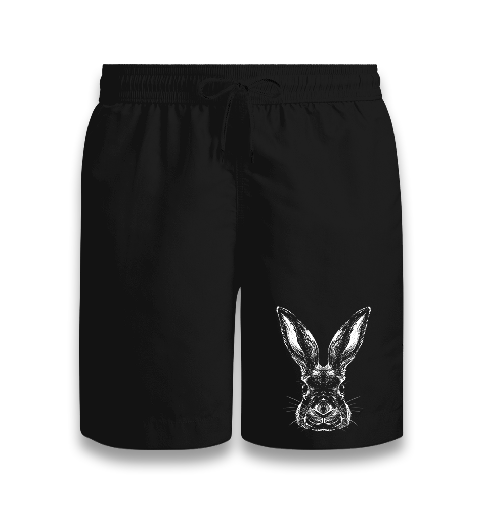 Realistic Rabbit Black Shorts - Premium  from W.E.N.S. WIND - Just 7990! Shop now at W.E.N.S. WIND