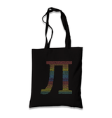 Mathmatics - Pi XV Black Canvas Totebag - Premium  from W.E.N.S. WIND - Just 4990! Shop now at W.E.N.S. WIND